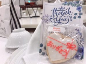 アイシングクッキー　ウェディング